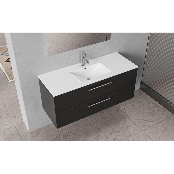 Milano underskab m/vask 120 cm matsort